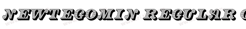 NewTegomin Regular C字体转换 NewTegomin Regular C字体转换